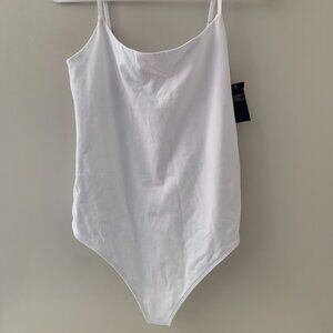 NWT Sz L Abercrombie Sz L White Bodysuit